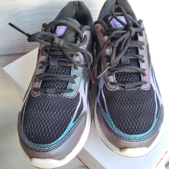 RYKÄ Devo Plus 2 Black/Purple Reflective Walking Sneakers Athletic Tennis Shoes - Picture 7 of 16